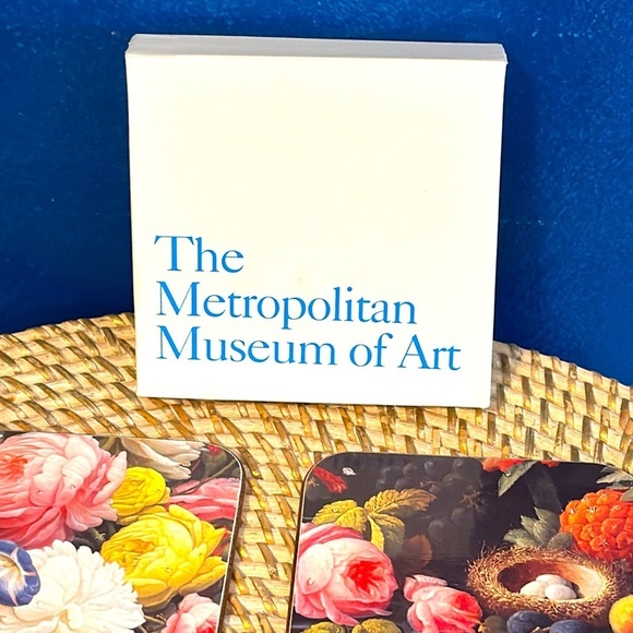New In Box The Metropolitan Museum Of Art Jason Coaster Set Of 6 Peonies - Picture 2 of 5